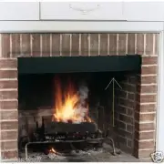 GPM Fireplace 8" Smoke Guard Adjustable Length 28 1/2" to 48" Opening GPM-BLK-8