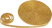 Gadpiparty Gold Braided Fringe Trim Decorative Lace Ribbon for Clothing Curtains DIY Crafts Embellishment for Easy to Cut for Skirts and Floral Decor