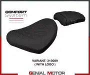 Seat saddle cover Nagy Com Sys Black + logo T.I. Honda CMX 1100 Rebel 2022>2023