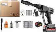Portable Power Washer | Portable Cordless Rechargeable Pressure Washer | Electric Car Wash Machine with 5m Hose Handheld Cleaning Sprayer for Yards House Patio