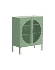 [Artiss] Buffet Sideboard Metal Cabinet in Elsa Green