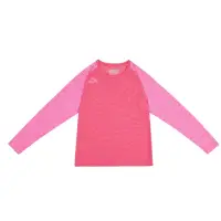 在飛比找momo購物網優惠-【KAPPA】女生長袖吸濕排汗圓領衫(桃紅 粉紅麻花 321
