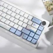 ANYMOB Keycap Keyboard Powder Blue 133 Keys Switch Customized Sublimation Touch Clicks Box