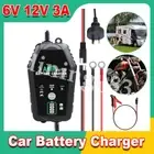 6V 12V 3A Car Motor Trickle Battery Charger Repair For AGM GEL Lithium Lifepo4