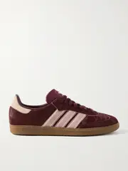 [adidas Originals] adidas Originals - Samba Og Suede-trimmed Calf Hair Sneakers - Burgundy - UK 4.5 UK 4.5 Burgundy
