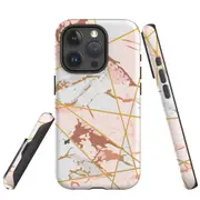 For iPhone 15 Pro Max Case, Shielding Cover, Marble Pattern