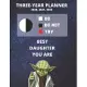 3 Year Monthly Planner For 2020, 2021, 2022 - Best Gift For Daughter - Funny Yoda Quote Appointment Book - Three Years Weekly Agenda Logbook For Girls