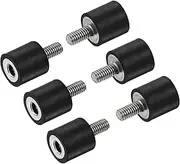 uxcell M3 Rubber Mounts, 6pcs Male/Female Vibration Isolator Shock Absorber, for Garage Motor Air Compressor Car Boat Bobbins, D8mmxH8mm