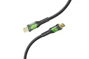 PROMATE 1.2m USB-C to Lightning Cable with Transparent Connectors & LED''s. Supp