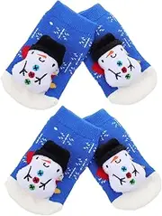 Outanaya Toddler Socks Baby Socks Skin Friendly Soft Floor Socks Christmas Design