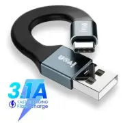 Ultra Short Fast Charging Cable USB Data Cable 3.1A Max Micro Type-C To USB A