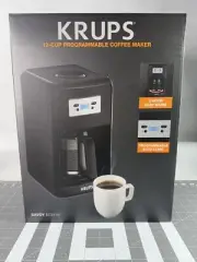 Krups Aroma Temp Control Type EC311 Filter Coffee Maker 12 Cup Black-New