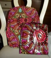 Vera Bradley small Backpack and lunch sack in Resort Medallion