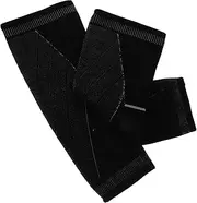 2pcs Knitted Calf Covers Running Pressure Socks Sports Sleeves Leg Warmers for Men Compression Socks Men Shin Guard Sleeves Youth Soccer Sleeve Socks Calf Stockings Nylon Black Yardwe