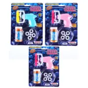 3X Bubble Gun Auto Blue Various Bubble Heads 3 Solution Mix Party Central® Set