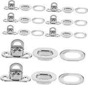 HOMOBABE 20pcs Lock Clasp Secure Bag Rotating Lock Buckles for Handbags Luggage Toolboxes and Projects Weather Resistant Eyelet Design for Quick Installation