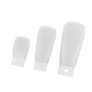 3 Pcs Silicone Travel Bottles Empty Squeeze Bottle Cosmetic Jars