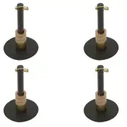 (4) Snow Plow Shoe Skid Foot Assemblies for Western 49071 1303220