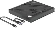 Frafuo External CD DVD Drive for Laptop-USB 3.0 Type-C Ultra Slim 14mm DVD Player Portable CD DVD +/-RW Drive CD Burner Reader Writer Recorder for Desktop PC Windows 11/10/8/7 Linux Mac OS (Black)