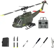 RC ERA C032 Helicopter for Adults, 1/48 Remote Control Helicopter, 6CH, Single Rotor, Gyro Stabilized, Remote Control Helicopter, Altitude Hold, Optical Flow, TOF Positioning (Dual Battery)