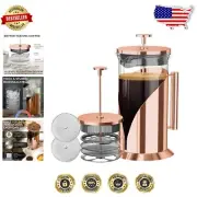 Health-Focused 34oz French Press Coffee Maker - Elegant Design, Easy Maintenance