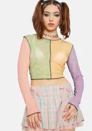[The Ragged Priest] Chiller Mesh Crop Top