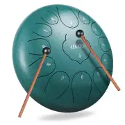 LEKATO Steel Tongue Drum 12 INCH 13 NOTE, Steel Drum Beginner C Key Zen Drum ...