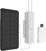 WiFi Smart Roller Shade Driver Power by Battery Solar Panel Electric Blinds Motor Alexa Google Home Remote Control (with Solar Panel)