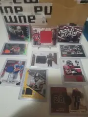 SPORTS CARD REPACK LOT NBA NFL 3 JERESY CARDS! 3 AUTO! PATCHES! ROOKIES 6 HITS