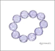 Cubic Zirconia Faceted Round Beads 8mm Lavender 8pc #64712