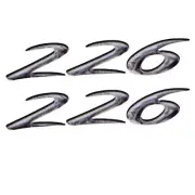 Rinker Boat Brand Decal | 226 3 1/2 x 5/8 Inch White / Gray (Pair)