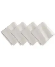 Villeroy & Boch La Classica 21" Linen Napkin, Set of 4, Dove Gray Napkins - NEW