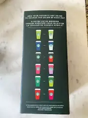 NEW-Starbucks Color-Changing Holiday 6-Pack Reusable Hot Cups