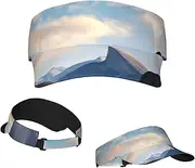 [FHPCE] Sun Visor Hat Empty Top Sun Hat Adjustable Sunscreen Visor Cap Plant Fern Leaf Baseball Caps Sports Sun Caps