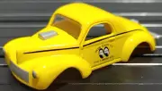 Willys Gasser MOONEYES Yellow JL TJet HO Slot Car BODY for AURORA autoworld DASH