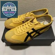Onitsuka Tiger MEXICO 66 1183C102 751 Yellow x Black Leather Unisex Shoes