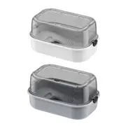 Turtle Tank Home Reptile Habitat Turtle Feeding Box Aquarium Portable Container