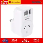 AUS to UK Ireland Plug Adapter Type G Power Adapter with 1 Electrical Outlet and