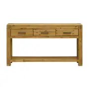 Sanava 3 Drawer Timber Hall Table - Drift Wood