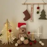 「MUXIN」布藝聖誕掛件手工毛絨玩偶掛件 聖誕樹裝飾 聖誕節掛件