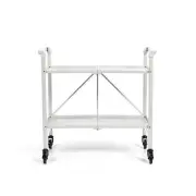 Cosco SMARTFOLD Folding Serving Bar Cart in White