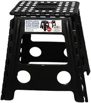 [Living Today] Folding Step Stool, Non-Slip Step Stools with Portable Handle for Adults and Kids Holds Up to 125KG, Compact Plastic Foldable Step Stool for Bathroom Bedroom Kitchen Home Outdoor Indoor