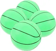 1 Set Glow Dark Basketball of Inflatable Plastic Balls with Pump for Training Indoor Beach Pool Activities