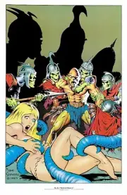 DAVE STEVENS POSTER SERIES - 1987 - NO 6 WORLD OF WOOD #1 - NEW ROLLED!