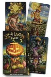 JACK-O-LANTERN TAROT Deck Card Set Halloween oracle cards Samhain magic pumpkin