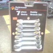 Wilmar W80055 7 Piece Metric Stubby Wrench Set