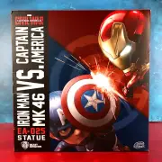 Beast Kingdom Egg Attack Statue EA-025 Iron Man MK46 Vs Captain America 2017 New