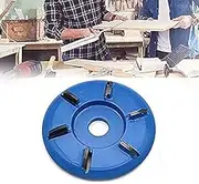 Wood Carving Disc POWERTOOL Power Grinder Chain Disc Rotary Planer Milling Cutter with 90mm Diameter and 16mm Bore for Angle Grinder (Arc 6 Teeth)
