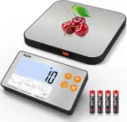 33Lb/1G Kitchen Scale with Split LCD Display, Digital Food Scale, Large Magneti