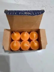 Partylite Votives (1 box of 6 Votives) Mango Magic